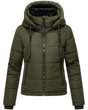 Navahoo Mit Liebe XIV ladies winter quilted jacket Dark Olive Größe L - Gr. 40