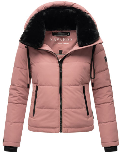 Navahoo Mit Liebe XIV Damen Winter Steppjacke Dark Rose Größe XS - Gr. 34