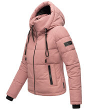 Navahoo Mit Liebe XIV Damen Winter Steppjacke Dark Rose Größe XS - Gr. 34