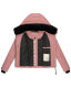Navahoo Mit Liebe XIV Damen Winter Steppjacke Dark Rose Größe XS - Gr. 34