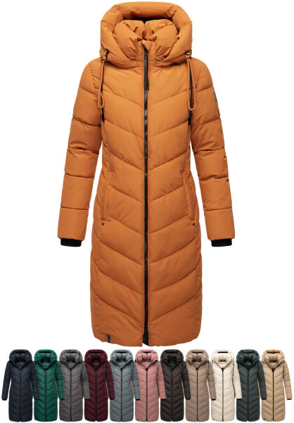 Navahoo Sahnekatzi Damen lange Winter Steppjacke