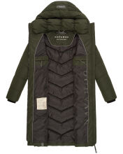 Navahoo Sahnekatzi XIV Damen Wintermantel Dark Olive Größe S - Gr. 36