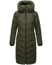 Navahoo Sahnekatzi XIV Damen Wintermantel Dark Olive Größe XL - Gr. 42