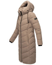 Navahoo Sahnekatzi XIV ladies winter coat Taupe Grey Größe XS - Gr. 34