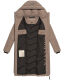 Navahoo Sahnekatzi XIV ladies winter coat Taupe Grey Größe XS - Gr. 34