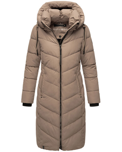 Navahoo Sahnekatzi XIV Damen Wintermantel Taupe Grey Größe L - Gr. 40
