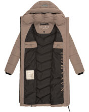 Navahoo Sahnekatzi XIV Damen Wintermantel Taupe Grey Größe L - Gr. 40