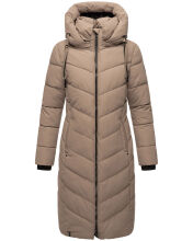 Navahoo Sahnekatzi XIV Damen Wintermantel Taupe Grey Größe XL - Gr. 42