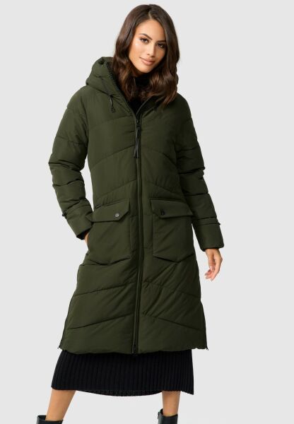 Marikoo Tomomii XVI Damen Winterjacke Dark Olive Größe S - Gr. 36