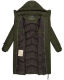 Marikoo Tomomii XVI Damen Winterjacke Dark Olive Größe S - Gr. 36