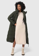 Marikoo Nadeshikoo XVI Damen Winter Steppjacke Dark Olive Größe XXL - Gr. 44