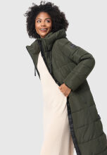Marikoo Nadeshikoo XVI Damen Winter Steppjacke Dark Olive Größe XXL - Gr. 44