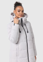 Marikoo Nadeshikoo XVI Damen Winter Steppjacke Light Grey Größe XS - Gr. 34