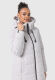Marikoo Nadeshikoo XVI Damen Winter Steppjacke Light Grey Größe XXL - Gr. 44