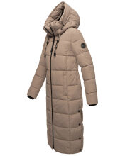Marikoo Nadeshikoo XVI ladies winter quilted jacket Taupe Grey Größe XL - Gr. 42