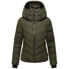Marikoo Samuiaa XVI Damen Steppjacke Dark Olive Größe L - Gr. 40