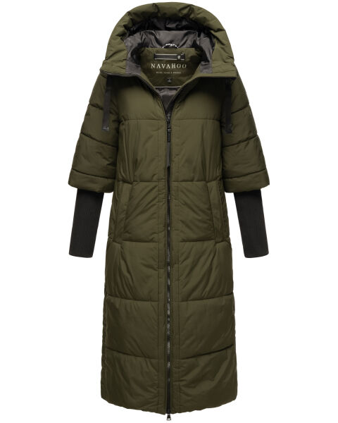 Navahoo Ciao Miau XIV Damen Winterjacke Dark Olive Größe M - Gr. 38