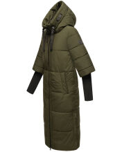 Navahoo Ciao Miau XIV Damen Winterjacke Dark Olive Größe M - Gr. 38