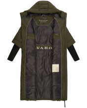 Navahoo Ciao Miau XIV Damen Winterjacke Dark Olive Größe M - Gr. 38