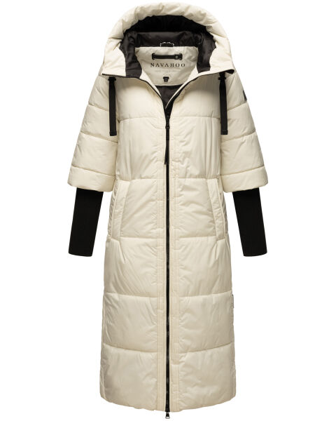 Navahoo Ciao Miau XIV Damen Winterjacke Off White Größe M - Gr. 38