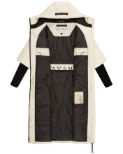 Navahoo Ciao Miau XIV Damen Winterjacke Off White Größe L - Gr. 40