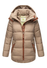 Navahoo Wattewölkchen Damen Steppjacke Taupe Grey Größe S - Gr. 36