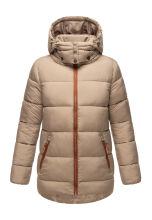 Navahoo Wattewölkchen Damen Steppjacke Taupe Grey Größe S - Gr. 36