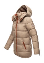 Navahoo Wattewölkchen Damen Steppjacke Taupe Grey Größe S - Gr. 36