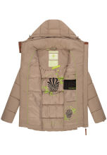 Navahoo Wattewölkchen Damen Steppjacke Taupe Grey Größe XL - Gr. 42
