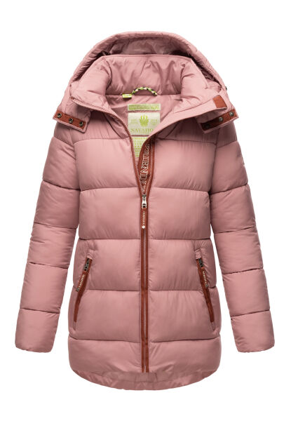 Navahoo Wattewölkchen Damen Steppjacke Dark Rose Größe L - Gr. 40
