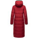 Navahoo Isalie Damen lange Winterjacke gesteppt Dark Red Größe M - Gr. 38
