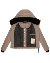 Navahoo Mit Liebe XIV Damen Winter Steppjacke B981 Taupe Grey Größe XS - Gr. 34