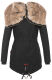 Navahoo Diamond Damen Winterjacke B648a Schwarz Größe XS - Gr. 34