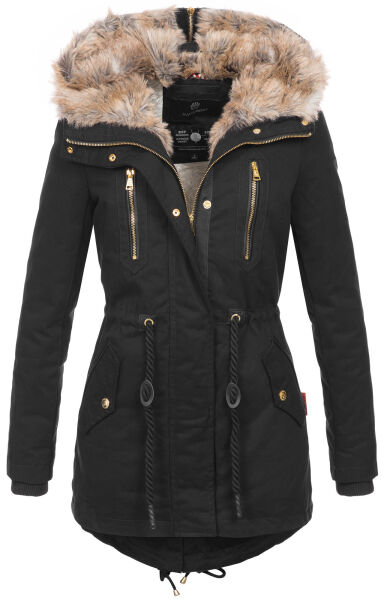Navahoo Diamond Damen Winterjacke B648a Schwarz Größe S - Gr. 36