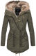 Navahoo Diamond Damen Winterjacke B648a Gruen Größe S - Gr. 36