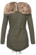 Navahoo Diamond Damen Winterjacke B648a Gruen Größe S - Gr. 36