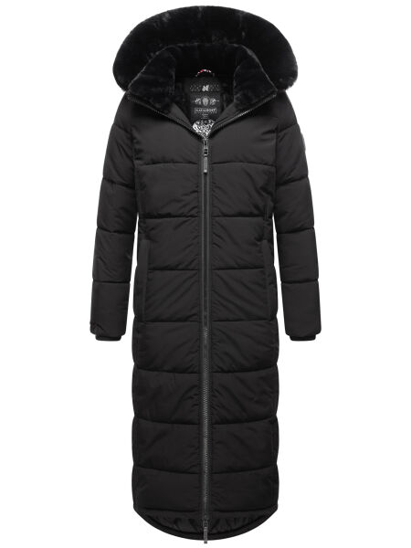 Navahoo Knuddelfee Damen Parka  Schwarz Größe L - Gr. 40