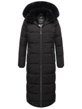 Navahoo Knuddelfee Damen Parka  Schwarz Größe L - Gr. 40