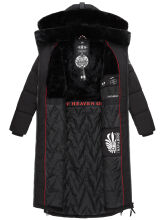 Navahoo Knuddelfee Damen Parka  Schwarz Größe L - Gr. 40