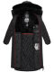 Navahoo Knuddelfee Damen Parka  Schwarz Größe L - Gr. 40