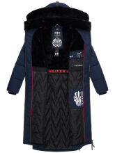 Navahoo Knuddelfee Damen Parka  Navy Größe XL - Gr. 42