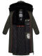 Navahoo Knuddelfee Damen Parka  Olive Größe XS - Gr. 34