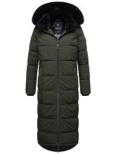 Navahoo Knuddelfee Damen Parka  Olive Größe L - Gr. 40