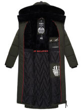 Navahoo Knuddelfee Damen Parka  Olive Größe XL - Gr. 42