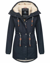 Navahoo Ireliaa Damen Winterjacke Navy Größe XS - Gr. 34