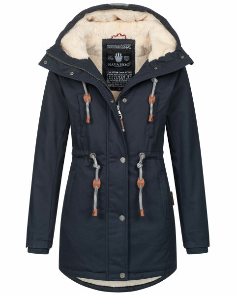 Navahoo Ireliaa Damen Winterjacke Navy Größe XXL - Gr. 44