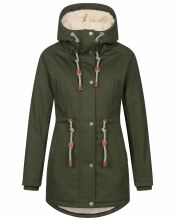 Navahoo Ireliaa Damen Winterjacke Olive Größe XXL - Gr. 44