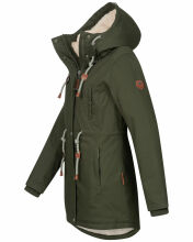 Navahoo Ireliaa Damen Winterjacke Olive Größe XXL - Gr. 44