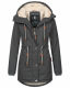 Navahoo Ireliaa Damen Winterjacke Anthrazit Größe XS - Gr. 34