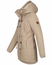 Navahoo Ireliaa Damen Winterjacke Beige Größe L - Gr. 40
